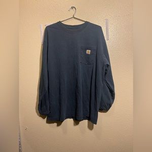 Carhartt Dark Blue Long sleeve. Size Large